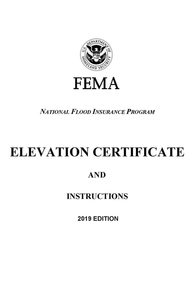 FEMA Elevation Certificate, Elevation Certificate